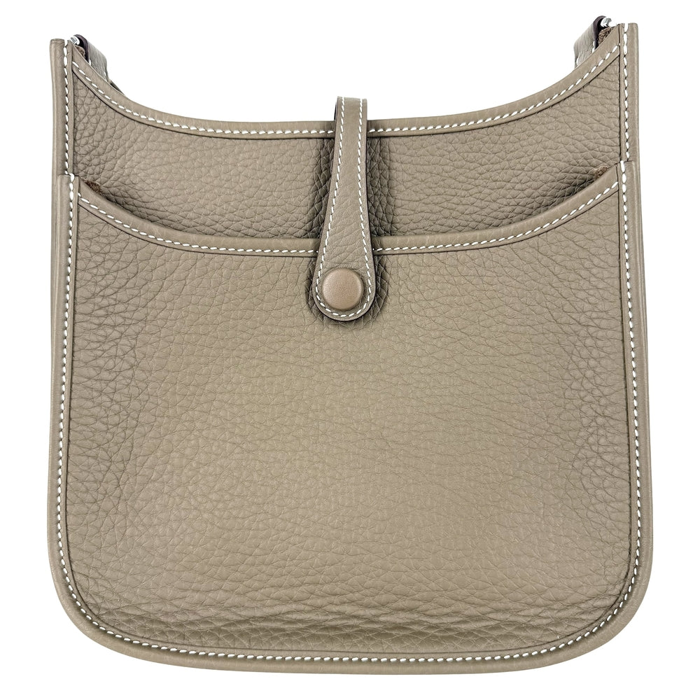 HERMES エルメス ショルダーバッグ エブリン3 23 ポシェット Evelyne 小さめ K刻印 レザー ブラウン 茶 シルバー金具 レディース 2025年【中古品】