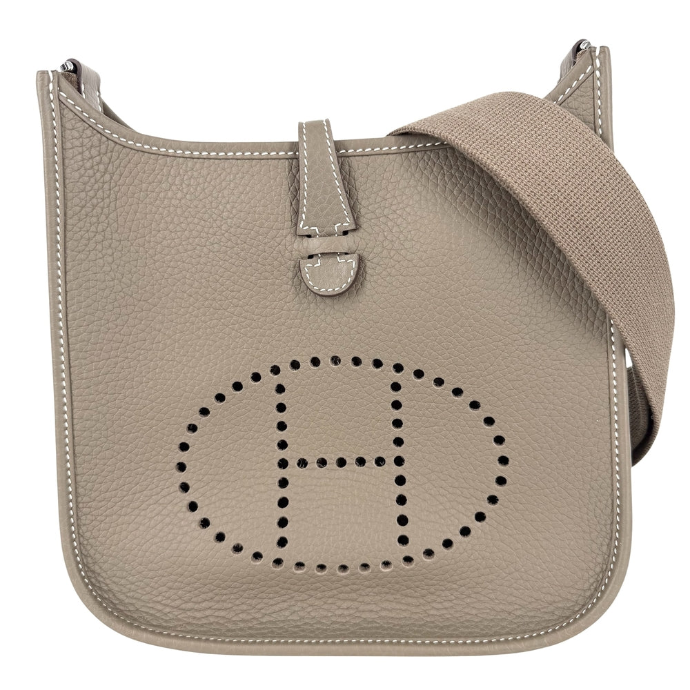 HERMES エルメス ショルダーバッグ エブリン3 23 ポシェット Evelyne 小さめ K刻印 レザー ブラウン 茶 シルバー金具 レディース 2025年【中古品】