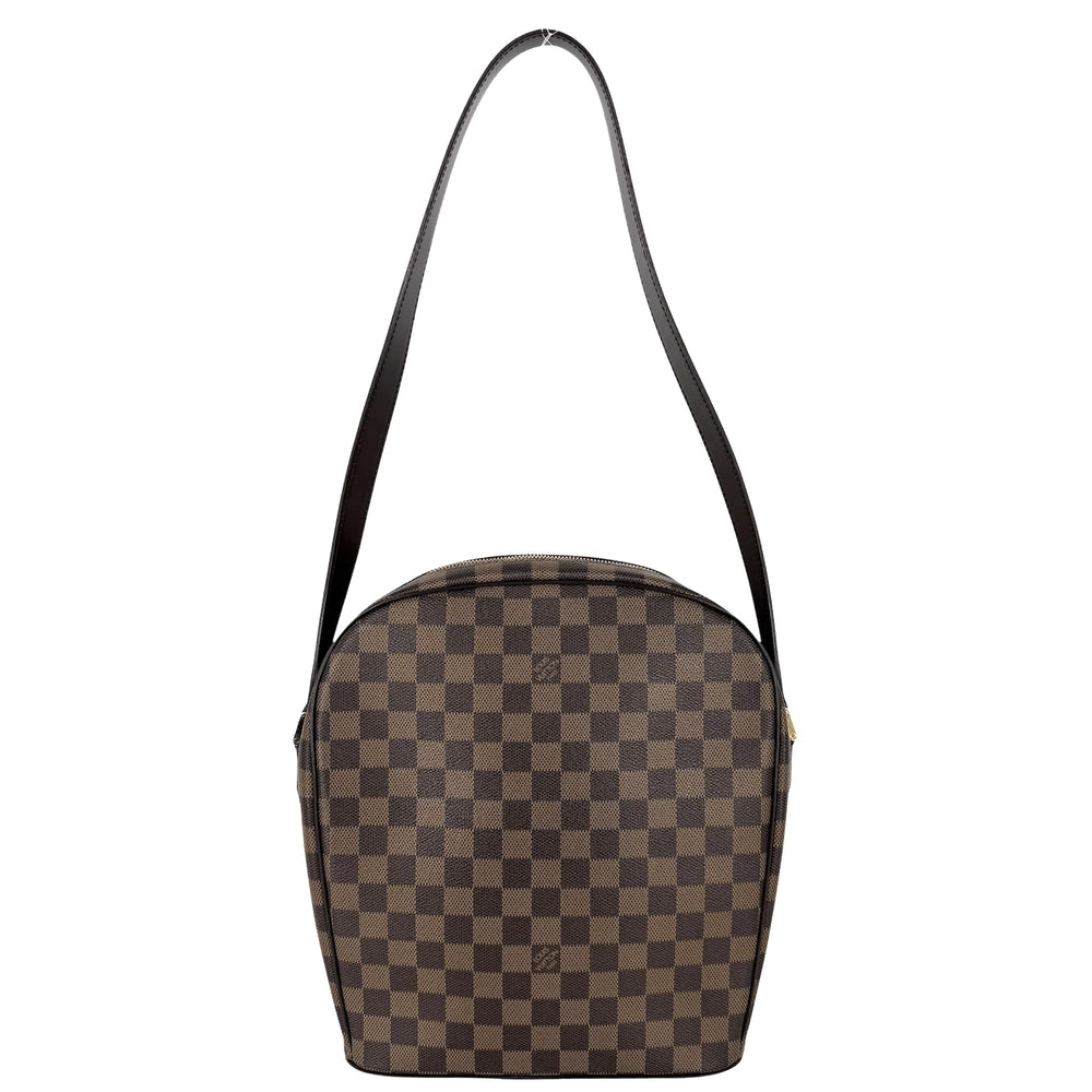 LOUIS VUITTON ルイヴィトン ショルダーバッグ ダミエ イパネマGM N51292 ダミエキャンバス ブラウン 茶 ゴールド金具 レディース【中古品】