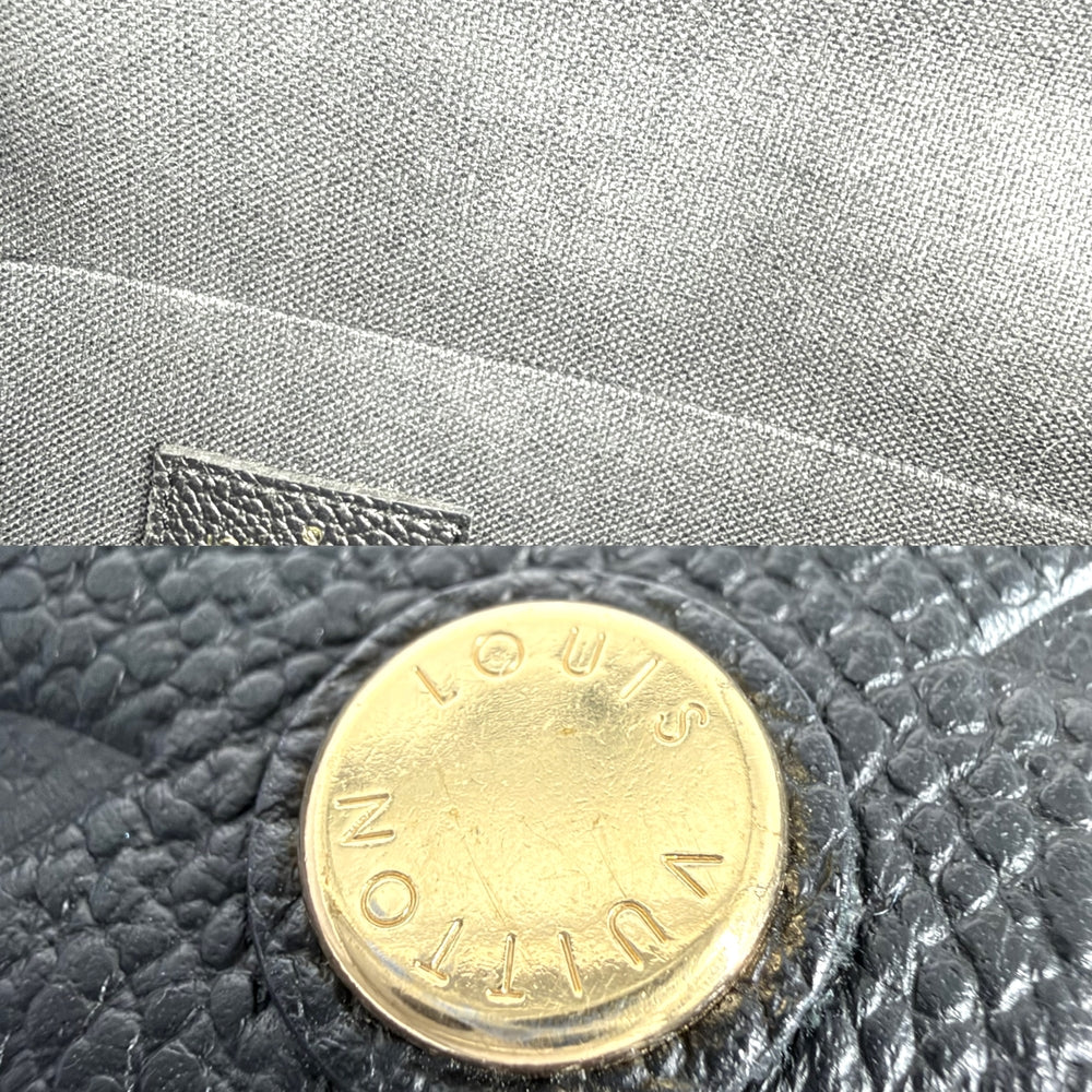 LOUIS VUITTON ルイヴィトン ショルダーバッグ モノグラムアンプラント ポシェットフェリシー チェーンウォレット M64064 レザー ブラック 黒 ゴールド金具 レディース【中古品】