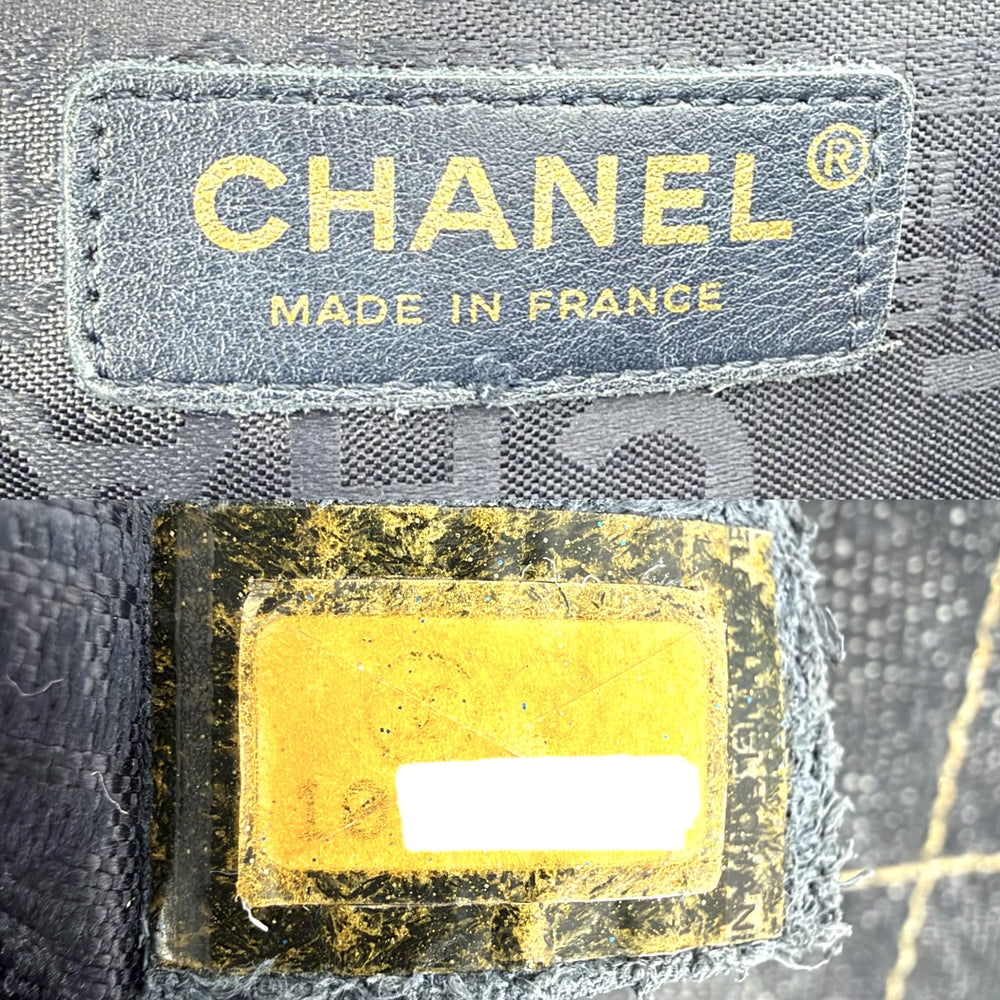CHANEL シャネル ショルダーバッグ チェーンショルダー ココマーク ココ デニム ネイビー 紺 ゴールド金具 レディース【中古品】