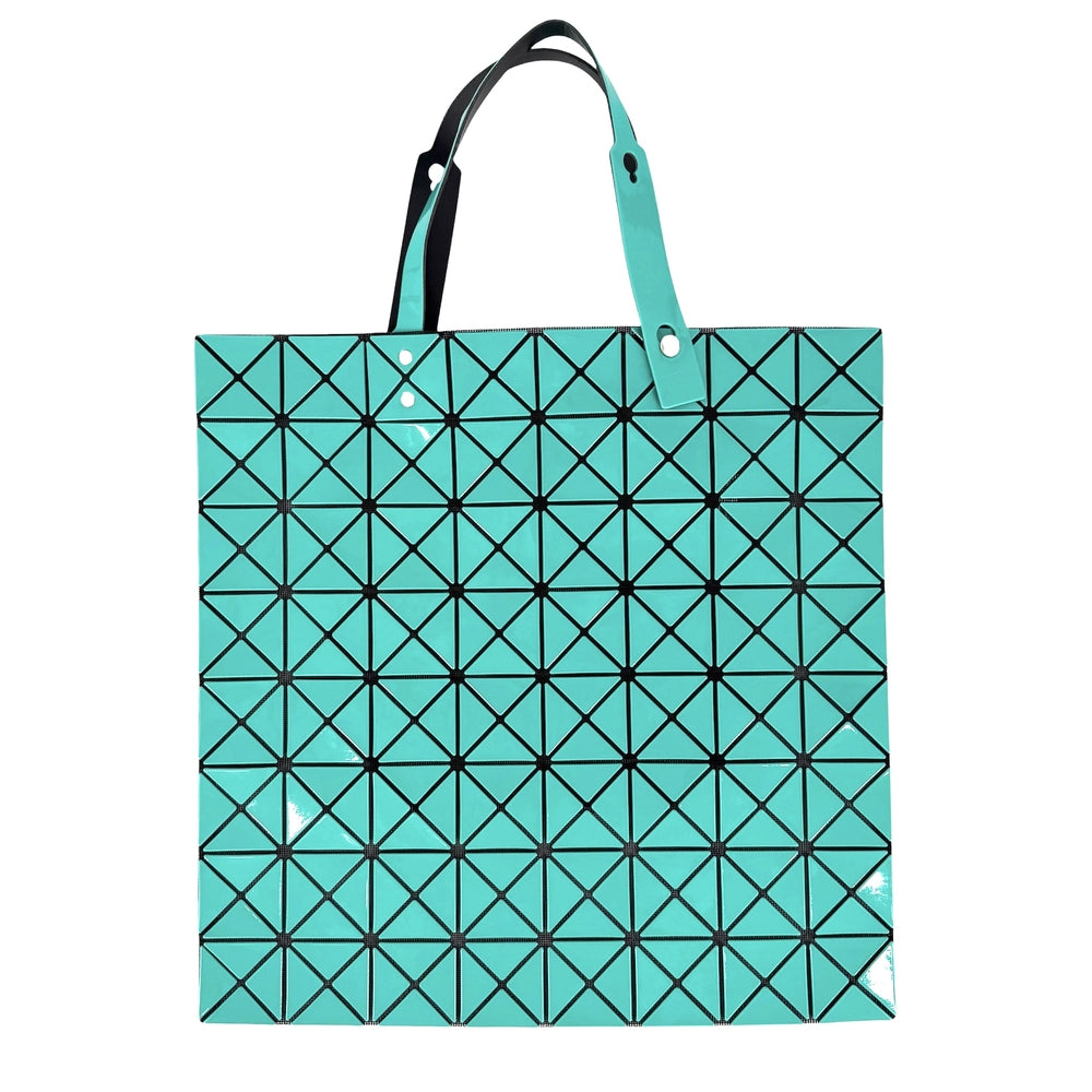 ISSEY MIYAKE イッセイミヤケ トートバッグ ハンドバッグ BAOBAO バオバオ BB51-AG441 グリーン 緑 シルバー金具 レディース【中古品】