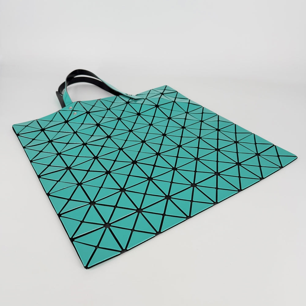ISSEY MIYAKE イッセイミヤケ トートバッグ ハンドバッグ BAOBAO バオバオ BB51-AG441 グリーン 緑 シルバー金具 レディース【中古品】