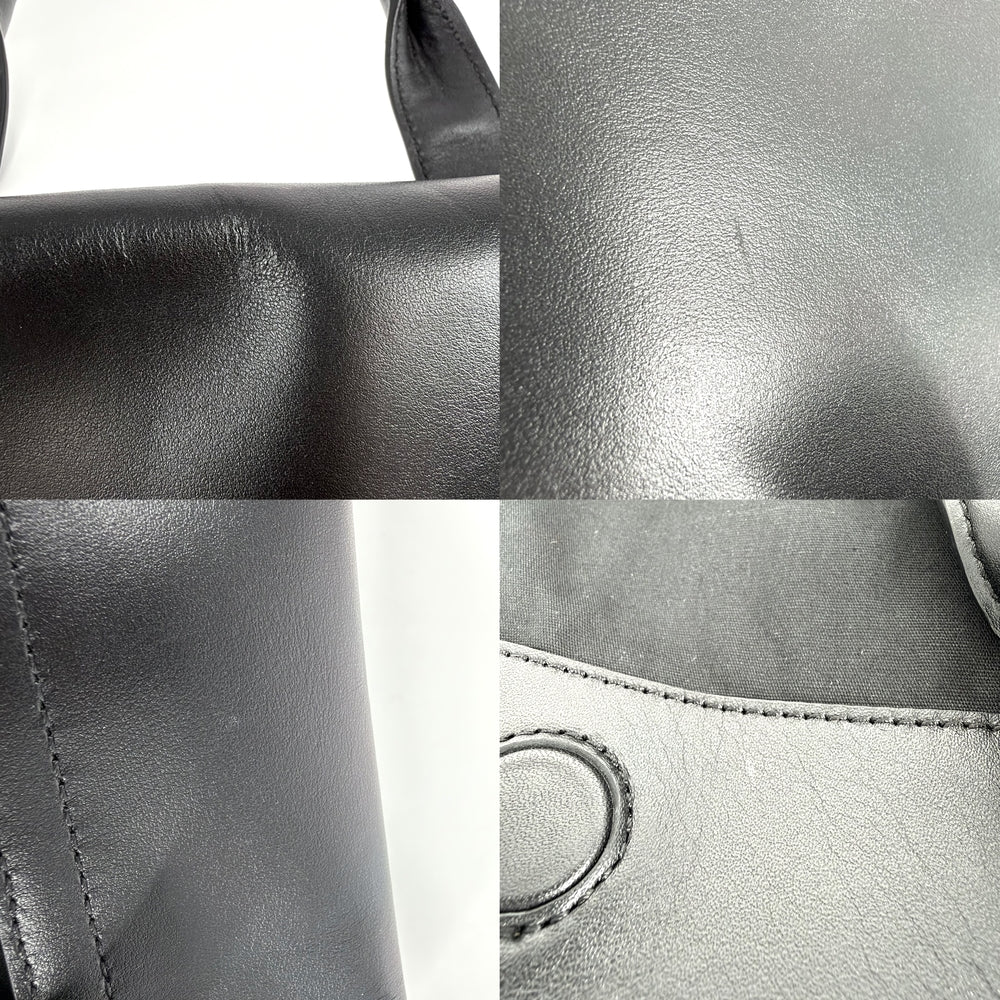 COACH コーチ 2WAY メトロポリタンポートフォリオ ショルダーバッグ ハンドバッグ ビジネスバッグ PVC レザー ブラック 黒 グレー シルバー金具 メンズ【中古品】