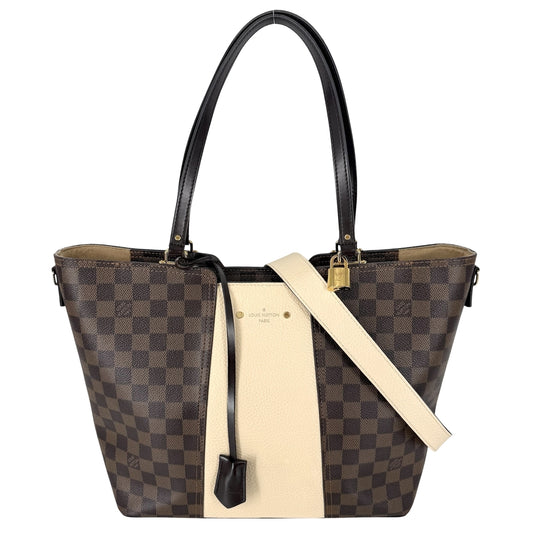 LOUIS VUITTON ルイヴィトン 2WAY ダミエ ジャージー ハンドバッグ ショルダーバッグ N44022 ダミエキャンバス ブラウン 茶 ゴールド金具 レディース【中古品】