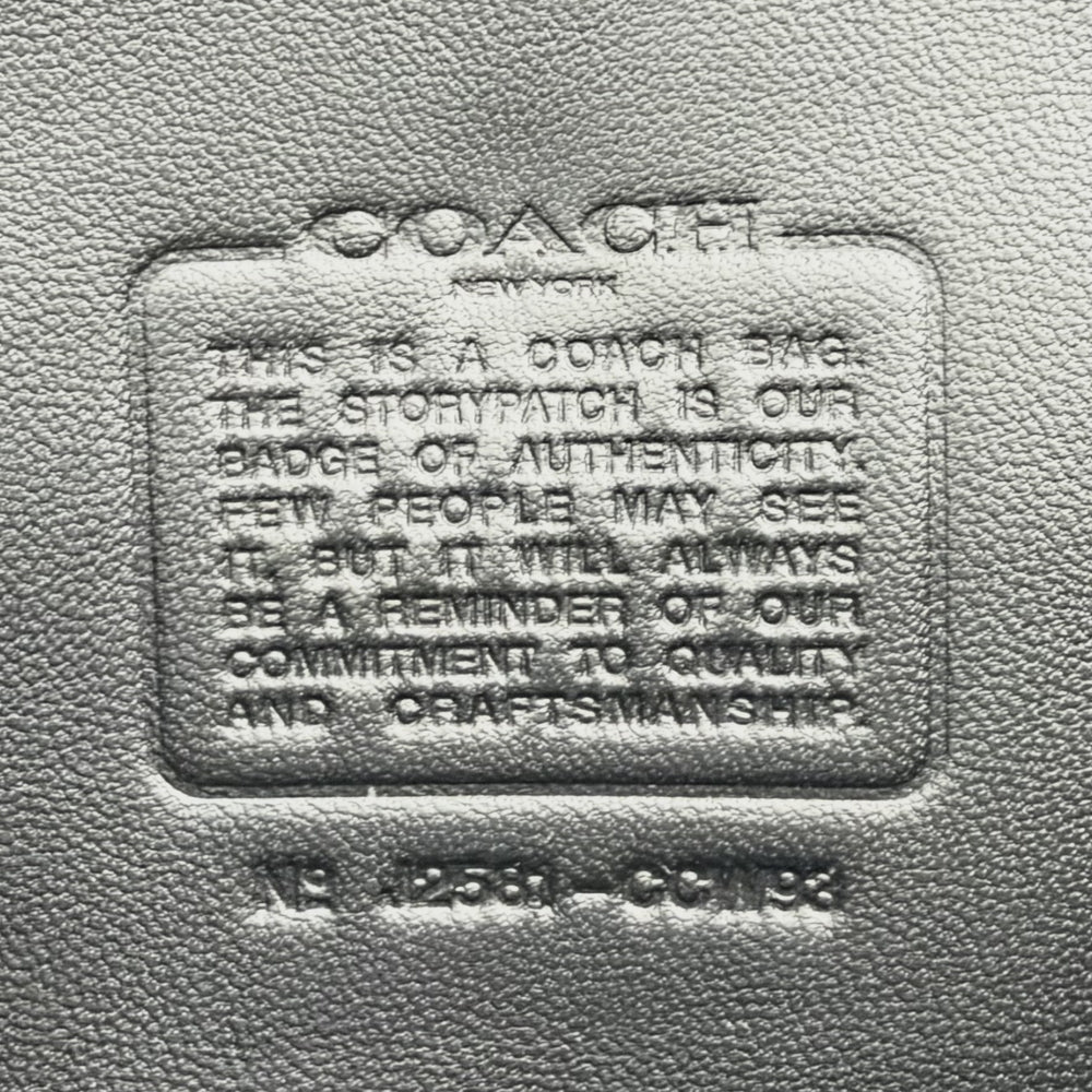 COACH コーチ 2WAY タビ― ショルダーバッグ 26 ハンドバッグ バタフライ 蝶 デインティー ボウ エンベリッシュメント レザー ビーズ スパンコール ブラック 黒 ゴールド金具 レディース【中古品】
