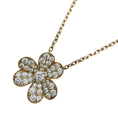 Van Cleef & Arpels ヴァンクリーフ＆アーペル ネックレス フリヴォルペンダント スモール K18イエローゴールド ダイヤモンド VCARP2V100 レディース 約6.0g【中古品】