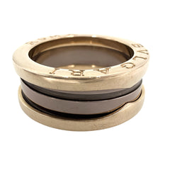 BVLGARI ブルガリ 指輪 ビーゼロワンリング B-ZERO1 18金PG Au750 52サイズ ジュエリー アクセサリー K18ピンクゴールド メタル 約11号 メンズ 約7.6g【中古品】
