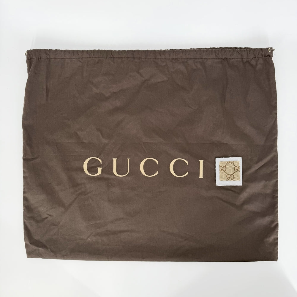 GUCCI グッチ トートバッグ ハンドバッグ 鞄 かばん 189669 GGキャンバス レザー ベージュ ブラウン 茶 シルバー金具 レディース【中古品】