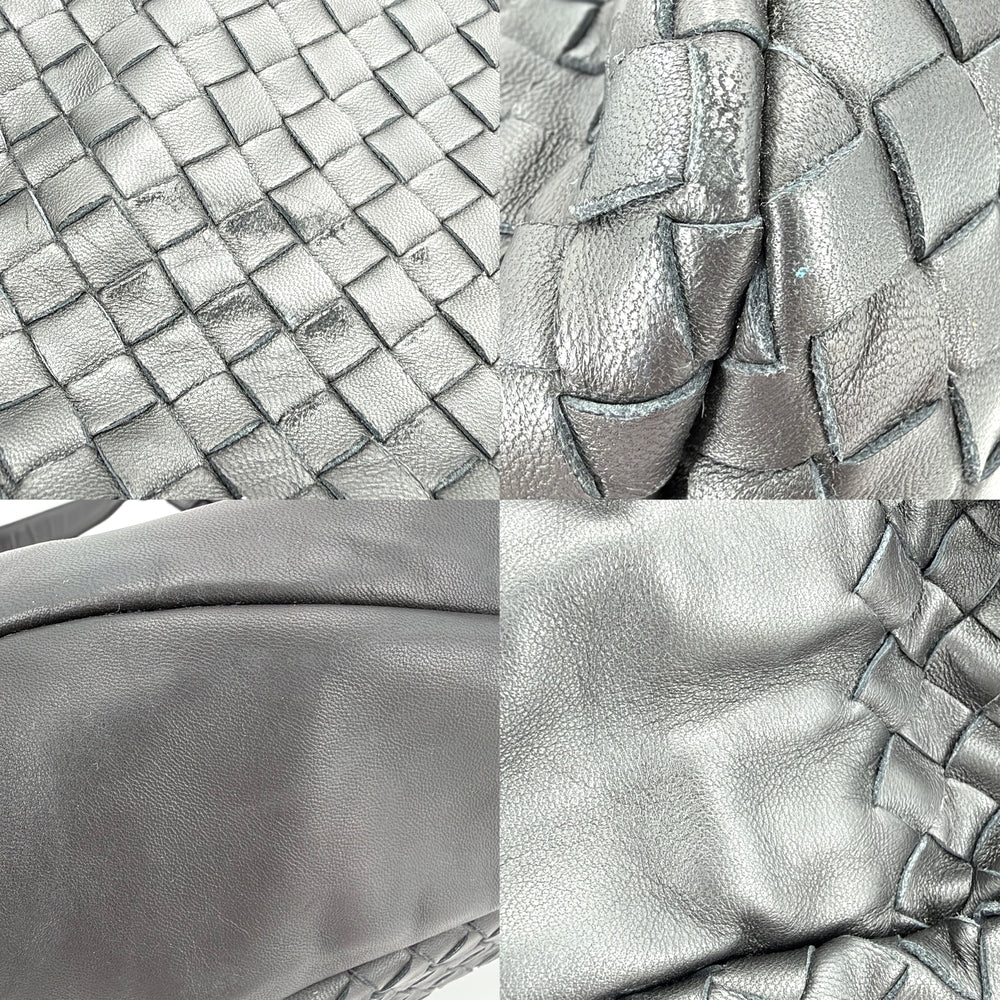 BOTTEGAVENETA ボッテガヴェネタ トートバッグ イントレチャート ワンショルダー カンパーナ メンズ レディース レザー ブラック 黒 ブラック金具 ユニセックス【中古品】
