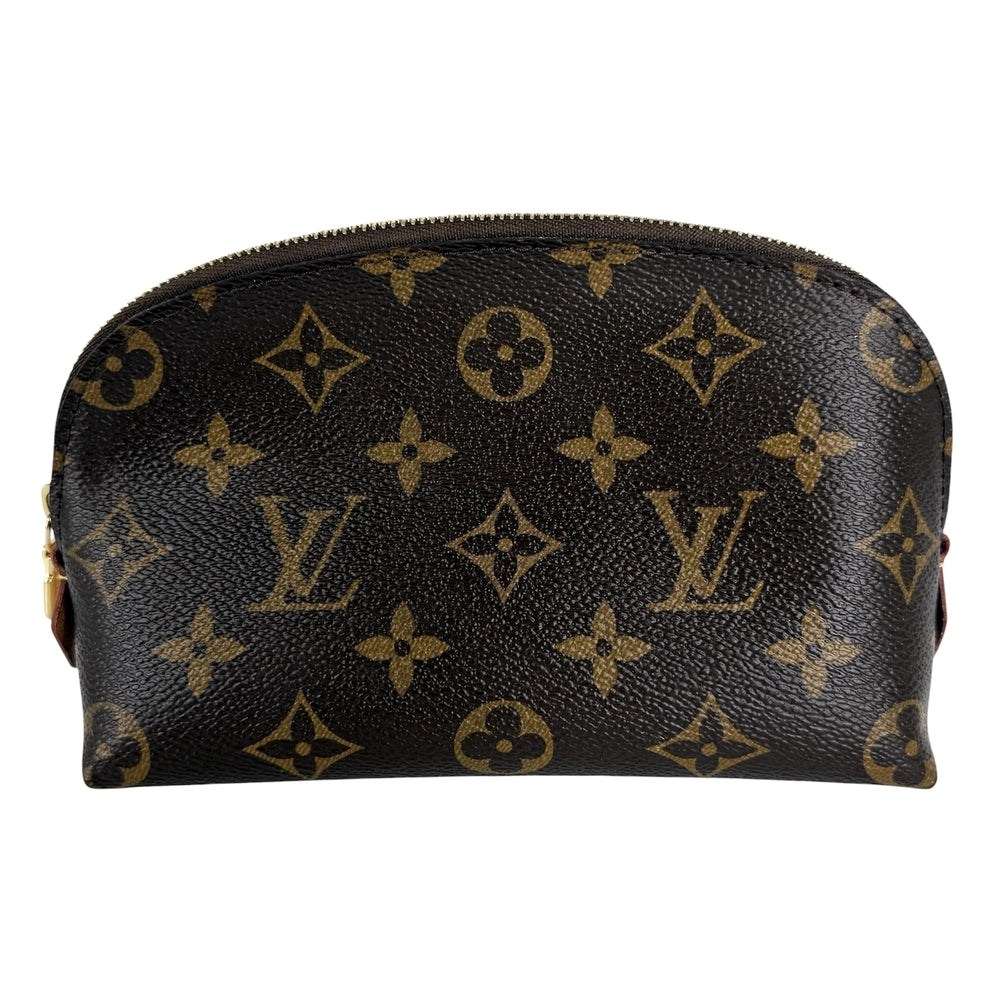 LOUIS VUITTON ルイヴィトン ポーチ ポシェット・コスメティックPM 化粧ポーチ コスメポーチ 小物入れ M47515 モノグラムキャンバス ブラウン 茶 ゴールド金具 レディース【中古品】