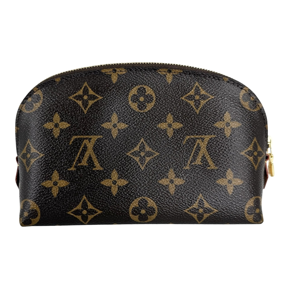 LOUIS VUITTON ルイヴィトン ポーチ ポシェット・コスメティックPM 化粧ポーチ コスメポーチ 小物入れ M47515 モノグラムキャンバス ブラウン 茶 ゴールド金具 レディース【中古品】