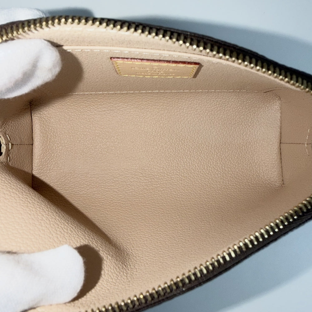 LOUIS VUITTON ルイヴィトン ポーチ ポシェット・コスメティックPM 化粧ポーチ コスメポーチ 小物入れ M47515 モノグラムキャンバス ブラウン 茶 ゴールド金具 レディース【中古品】