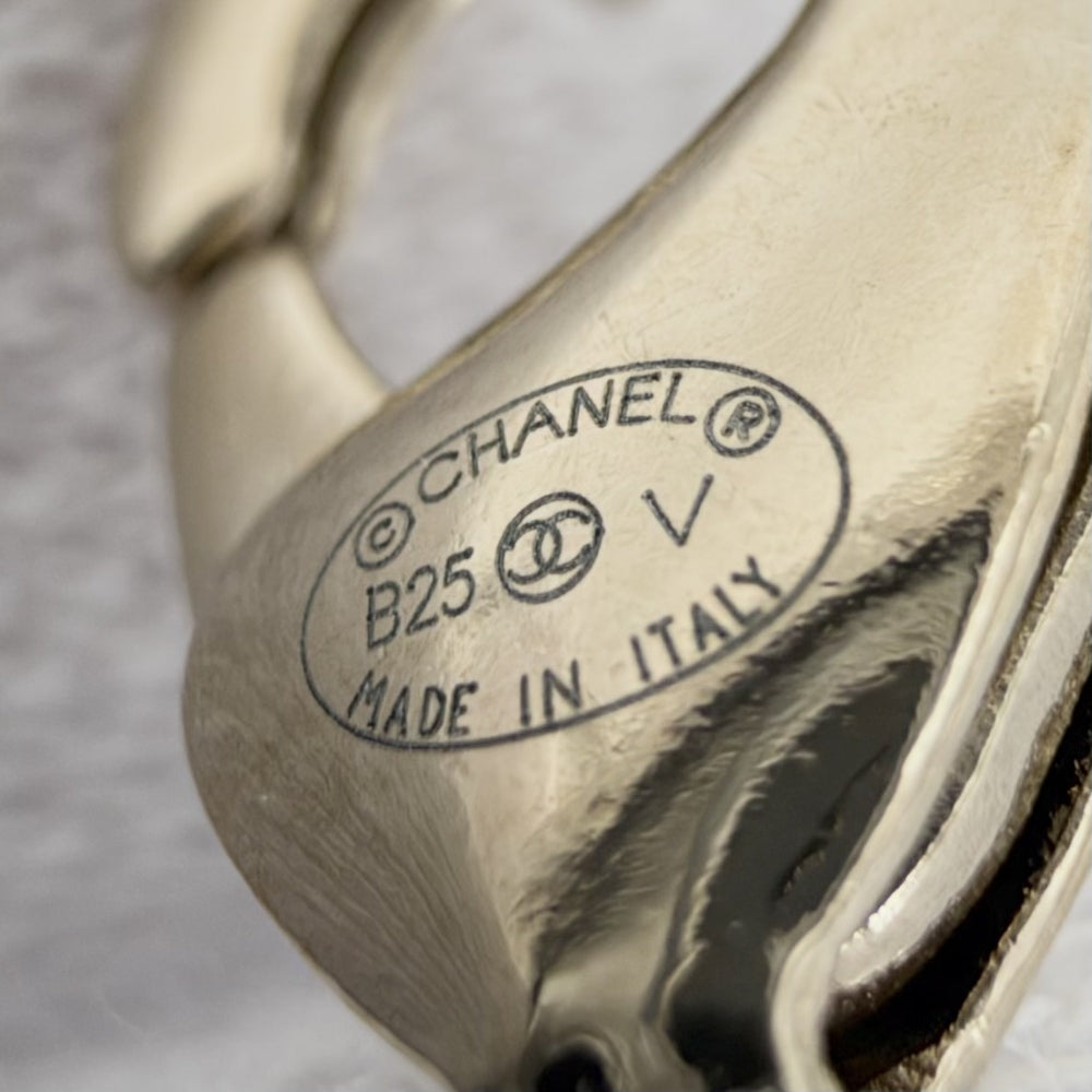 CHANEL シャネル ネックレス ココマーク ショートチェーン アクセサリー GP レザー ラインストーン AB9278 レディース 約14.7g 2025年【中古品】