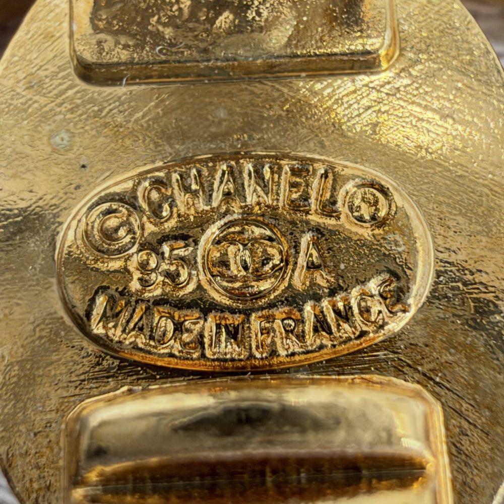 CHANEL シャネル イヤリング ココマーク アクセサリー ヴィンテージ GP 95A レディース 約10.1g 1995年【中古品】
