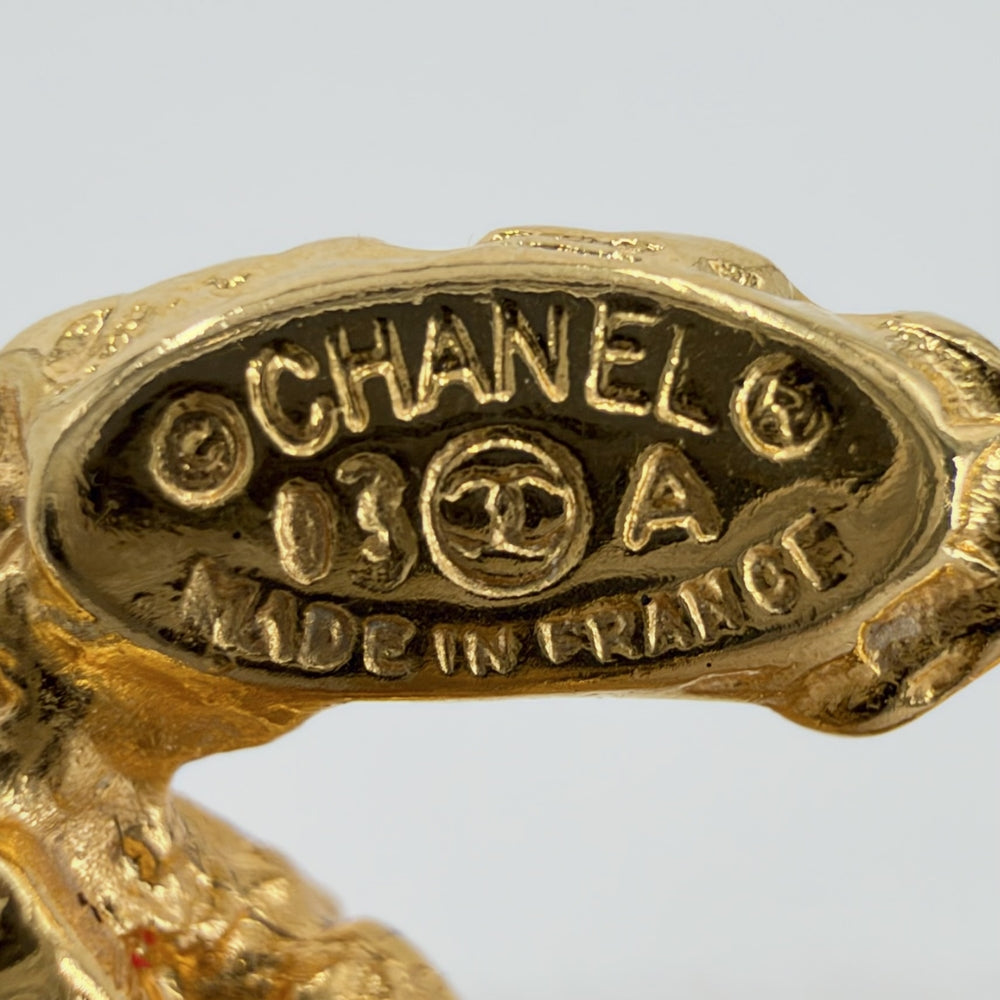 CHANEL シャネル イヤリング ココマーク フリンジ アクセサリー GP 03A レディース 約33.7g 2003年【中古品】