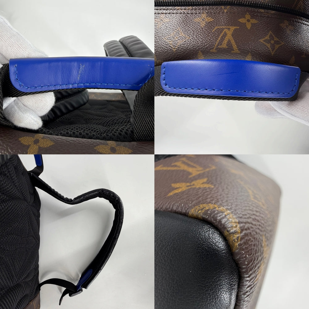 LOUIS VUITTON ルイヴィトン リュック ディーン・バックパック M45867 モノグラムマカサー ブラウン 茶 ブラック 黒 ブラック金具 メンズ【中古品】