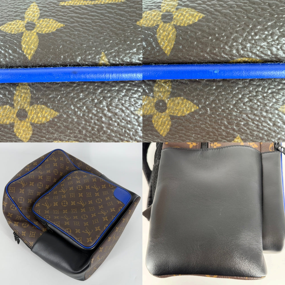 LOUIS VUITTON ルイヴィトン リュック ディーン・バックパック M45867 モノグラムマカサー ブラウン 茶 ブラック 黒 ブラック金具 メンズ【中古品】