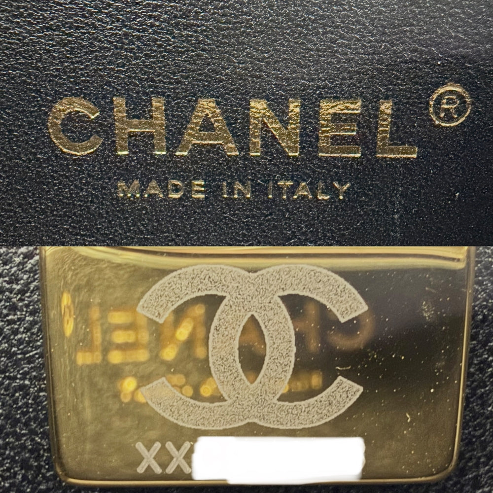 CHANEL シャネル ショルダーバッグ マトラッセ ボーイシャネル ココマーク キャビアスキン キャビアスキン ブラック 黒 ゴールド金具 レディース【中古品】