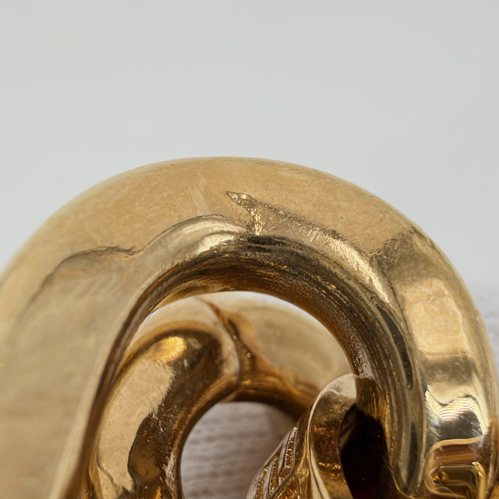 VERSACE ヴェルサーチ ネックレス パラッツォディアクリスタル チェーンネックレス アクセサリー チョーカー メンズ レディース メタル クリスタル DG18455 ゴールド ユニセックス【中古品】