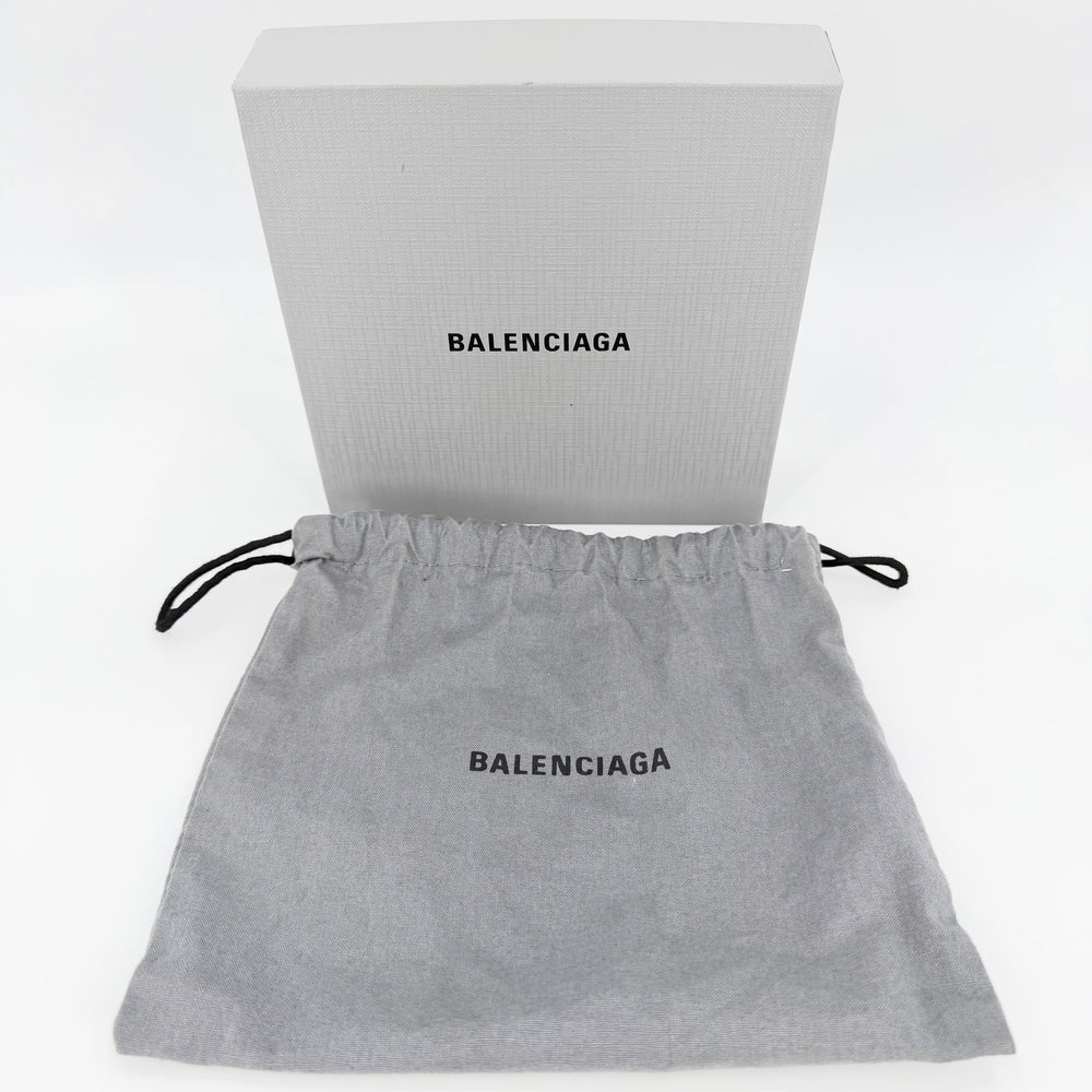 BALENCIAGA バレンシアガ ベルト BB ラージ ベルト 570370 レザー ブラック 黒 ブラック金具 メンズ【中古品】