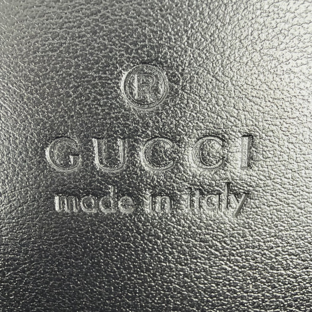 GUCCI グッチ ショルダーバッグ GGマーモント スモール カメラバッグ キルティング 447632 レザー ブラック 黒 ブラック金具 レディース【中古品】
