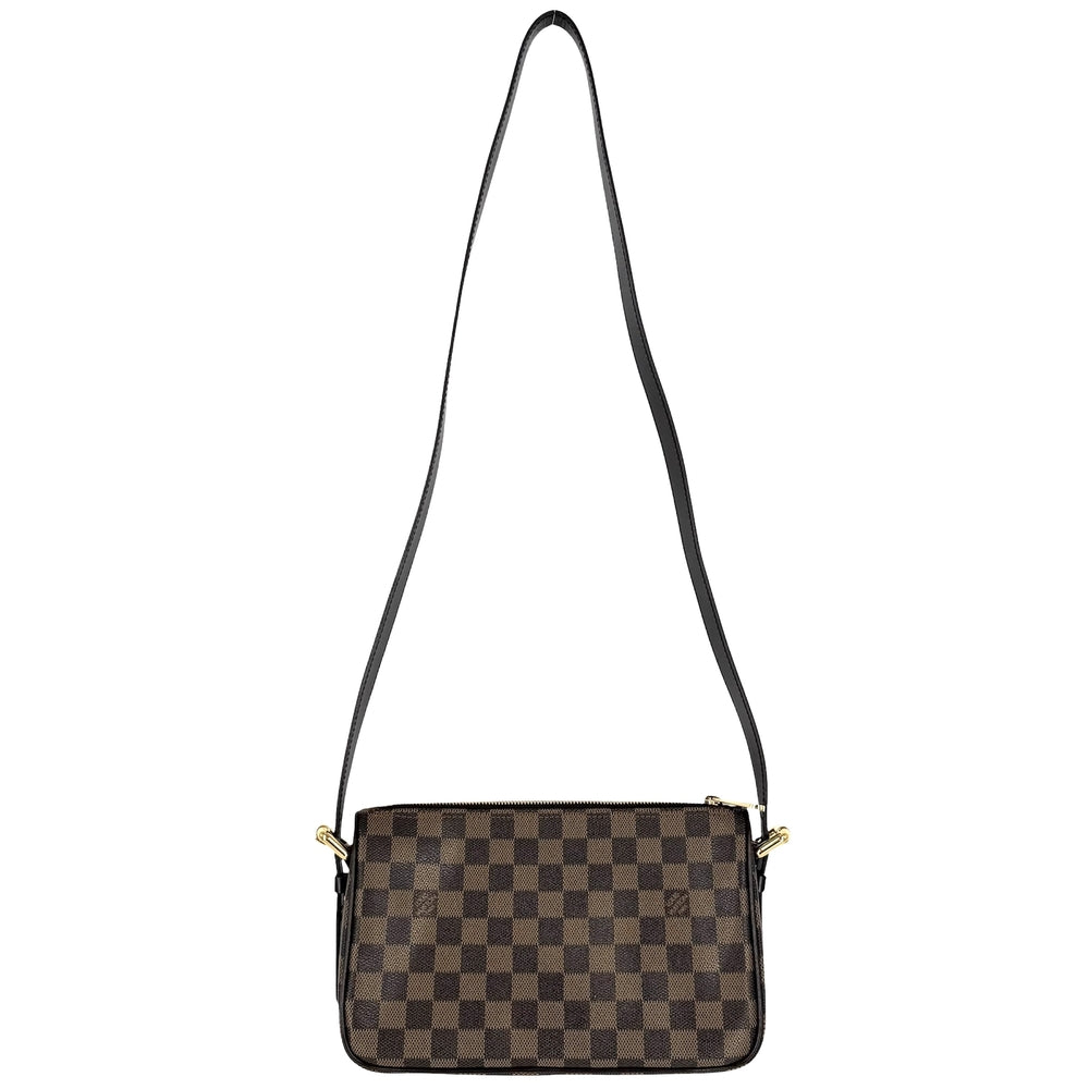 LOUIS VUITTON ルイヴィトン 2WAY ラヴェッロGM ショルダーバッグ ハンドバッグ N60006 ダミエキャンバス ブラウン 茶 ゴールド金具 レディース【中古品】