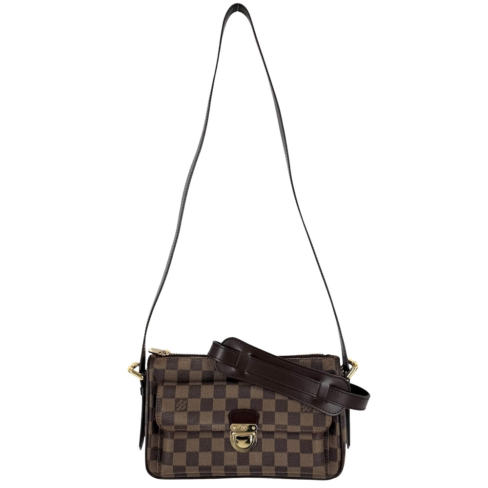 LOUIS VUITTON ルイヴィトン 2WAY ラヴェッロGM ショルダーバッグ ハンドバッグ N60006 ダミエキャンバス ブラウン 茶 ゴールド金具 レディース【中古品】