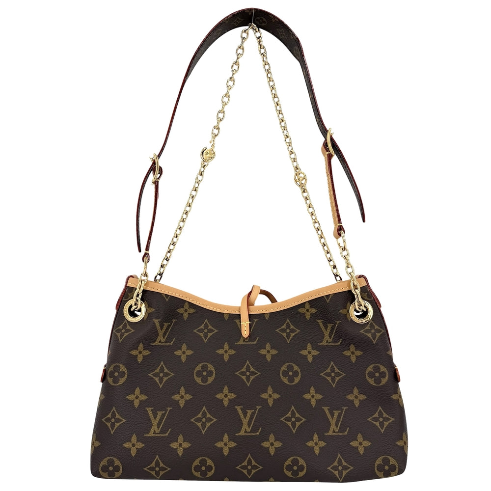 LOUIS VUITTON ルイヴィトン ショルダーバッグ キャリーオール BB チェーン M13014 モノグラムキャンバス ブラウン 茶 ゴールド金具 レディース【中古品】