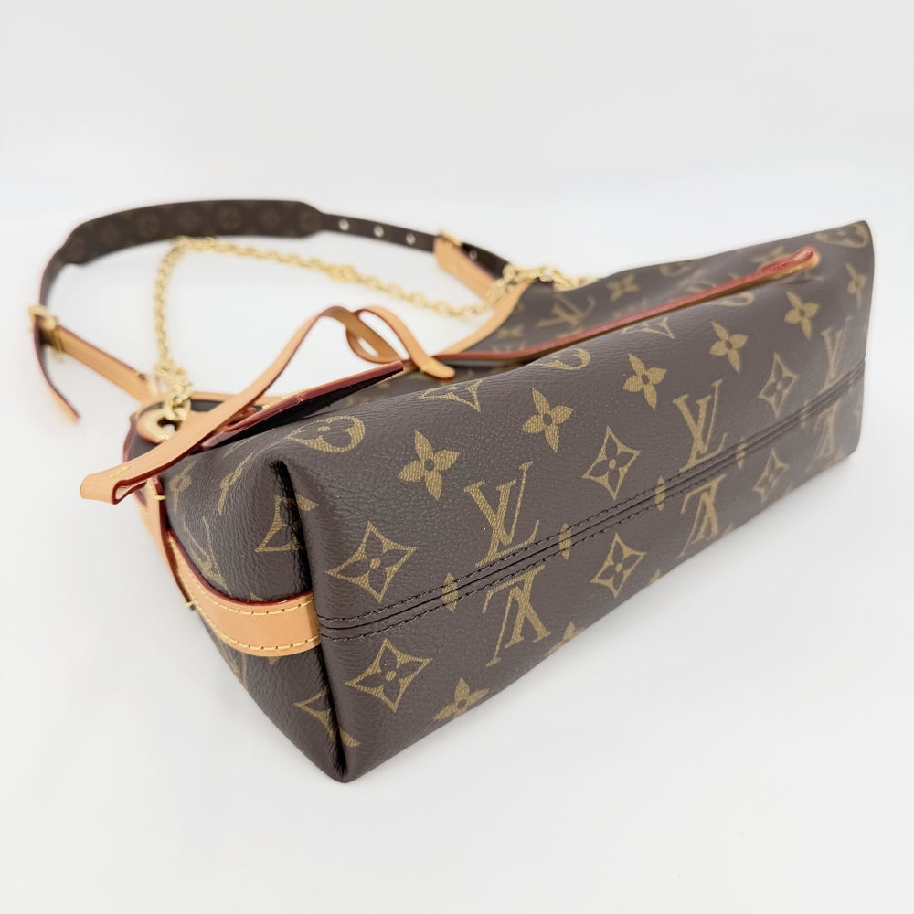 LOUIS VUITTON ルイヴィトン ショルダーバッグ キャリーオール BB チェーン M13014 モノグラムキャンバス ブラウン 茶 ゴールド金具 レディース【中古品】