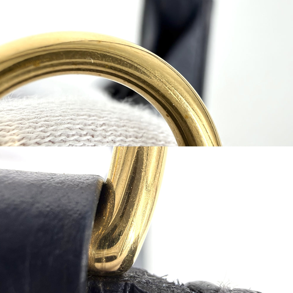 HERMES エルメス ショルダーバッグ エブリンTPM アマゾン ポシェット 小さめ Z刻印 レザー ネイビー 紺 ゴールド金具 レディース 2021年【中古品】