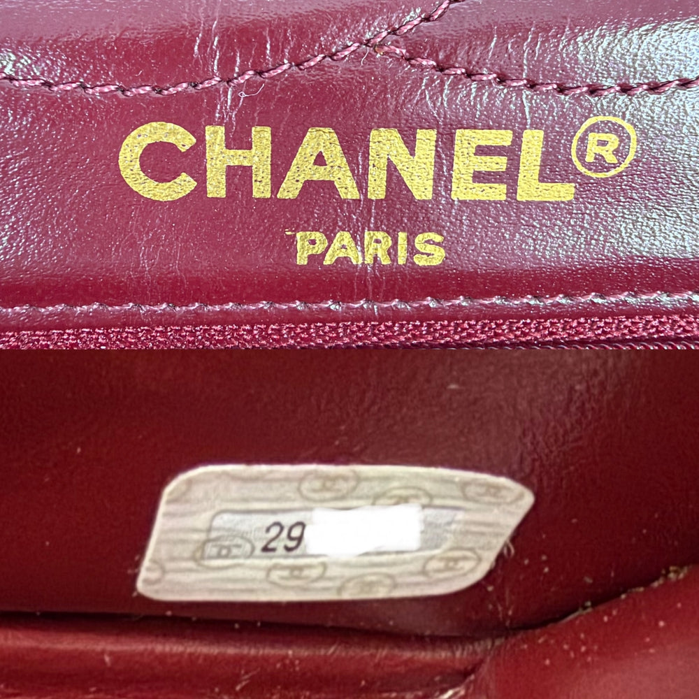 CHANEL シャネル ショルダーバッグ パリ限定マトラッセ ダブルフラップ ダブルチェーン ラムスキン ブラック 黒 ゴールド×シルバー金具 レディース【中古品】