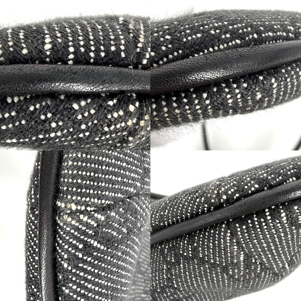 GUCCI グッチ ハンドバッグ セミショルダーバッグ 32160 GGキャンバス レザー ブラック 黒 ゴールド金具 レディース【中古品】