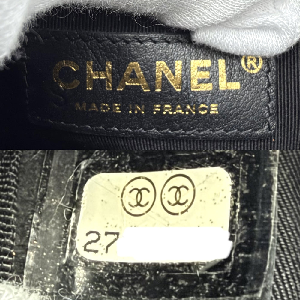 CHANEL シャネル ショルダーバッグ マトラッセ チェーンショルダー ポシェット ミニバッグ ココマーク キャビアスキン ブラック 黒 ゴールド金具 レディース【中古品】