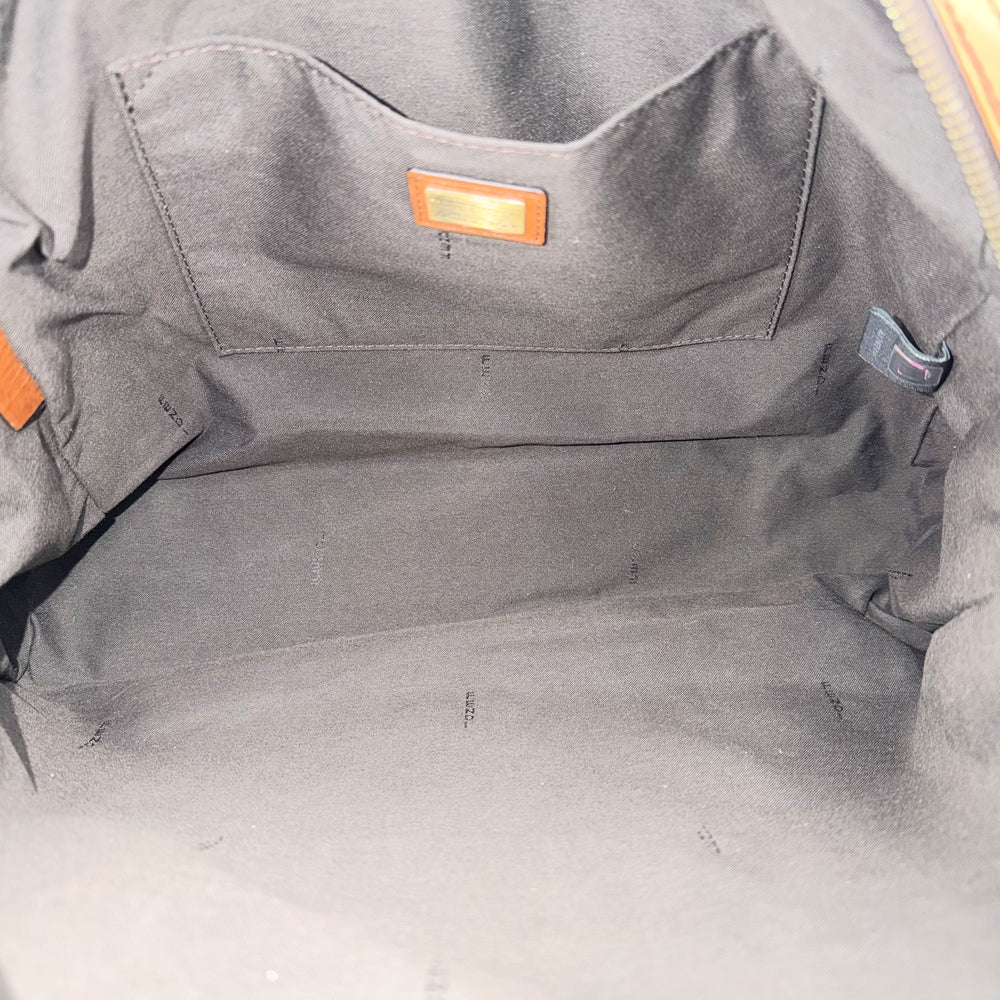 FENDI フェンディ ハンドバッグ ズッカ 8BN169 キャンバス レザー ブラウン 茶 ゴールド金具 レディース【中古品】