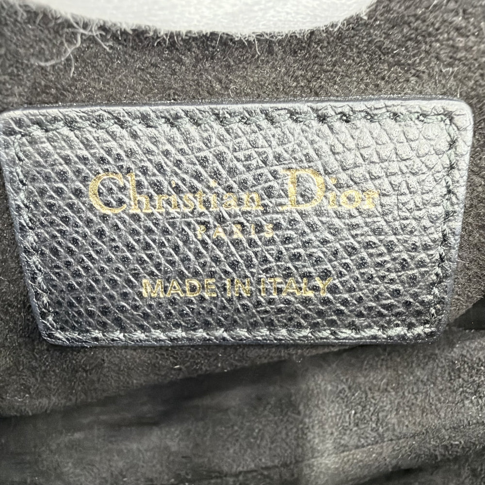 Dior ディオール 2WAY サドルバッグ ショルダーバッグ ハンドバッグ レザー ブラック 黒 ゴールド金具 レディース【中古品】