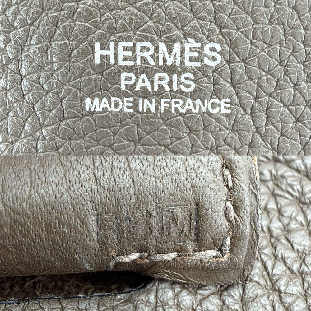 HERMES エルメス ショルダーバッグ エブリン3PM Evelyne □M刻印 レザー ブラウン 茶 シルバー金具 レディース 2009年【中古品】