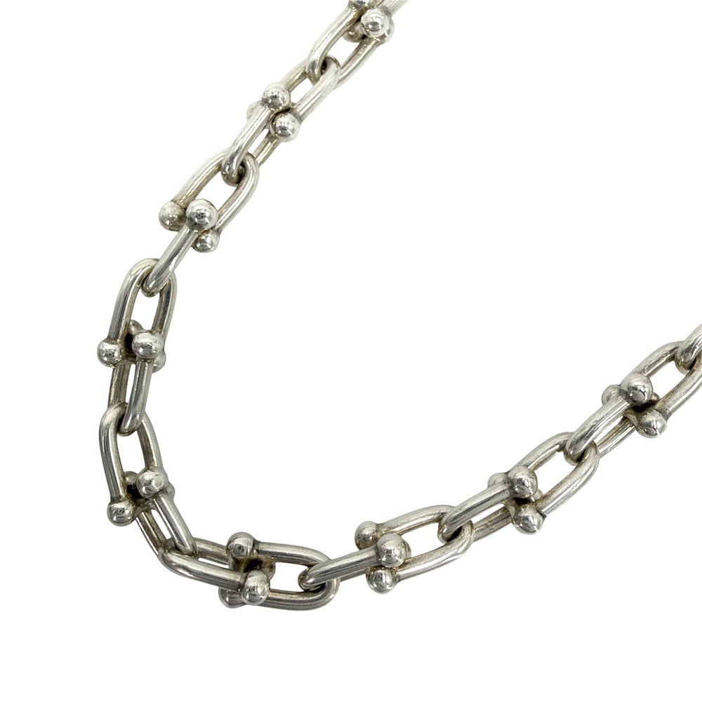 TIFFANY&Co. ティファニー ネックレス ハードウェア スモールリンク ジュエリー アクセサリー シルバー925 レディース 約43.1g【中古品】
