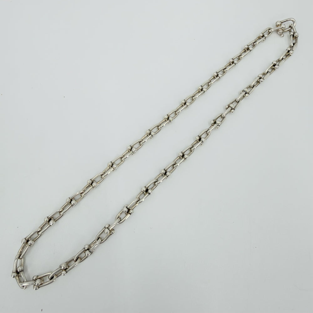 TIFFANY&Co. ティファニー ネックレス ハードウェア スモールリンク ジュエリー アクセサリー シルバー925 レディース 約43.1g【中古品】
