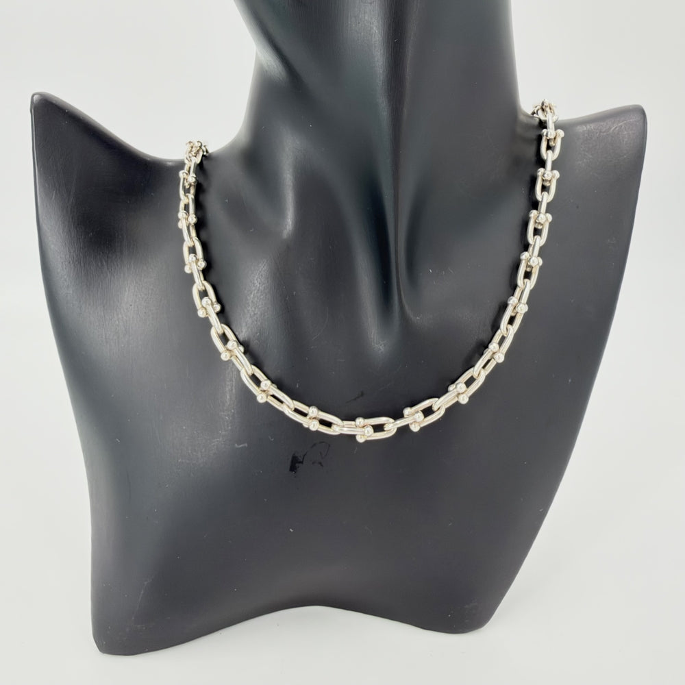 TIFFANY&Co. ティファニー ネックレス ハードウェア スモールリンク ジュエリー アクセサリー シルバー925 レディース 約43.1g【中古品】