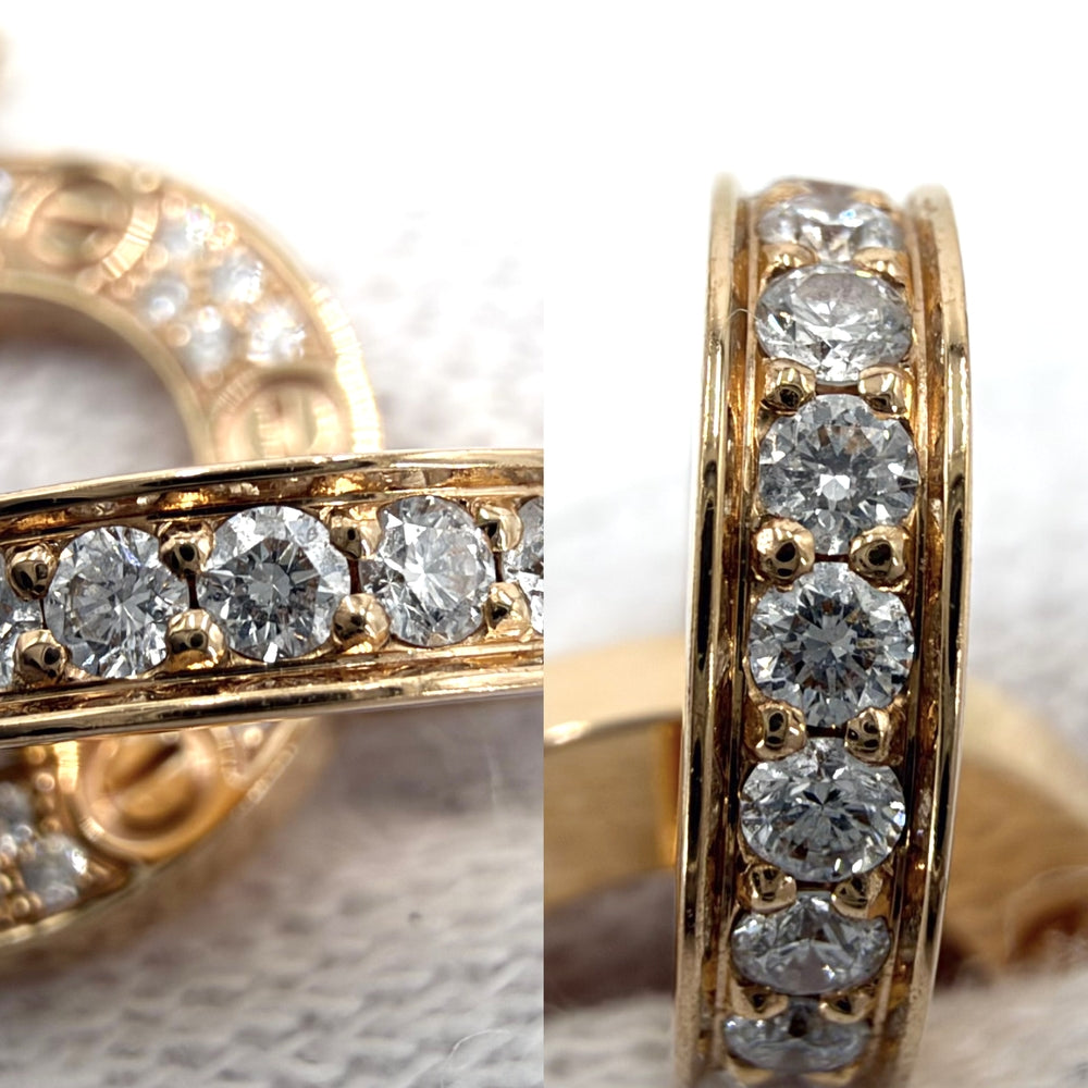 CARTIER カルティエ ネックレス ラブサークル LOVE ジュエリー アクセサリー Au750 18金PG ビス K18ピンクゴールド ダイヤモンド レディース 約5.8g【中古品】