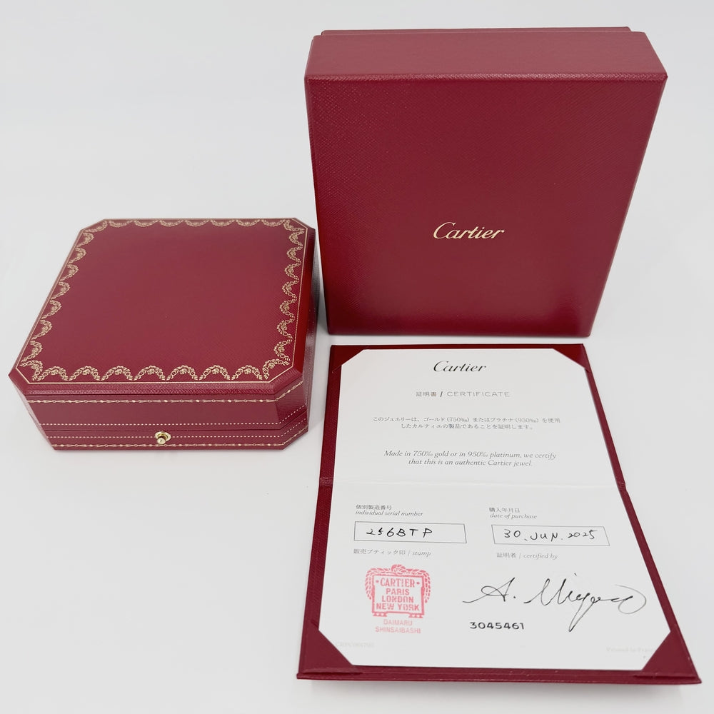 CARTIER カルティエ ネックレス ラブサークル LOVE ジュエリー アクセサリー Au750 18金PG ビス K18ピンクゴールド ダイヤモンド レディース 約5.8g【中古品】