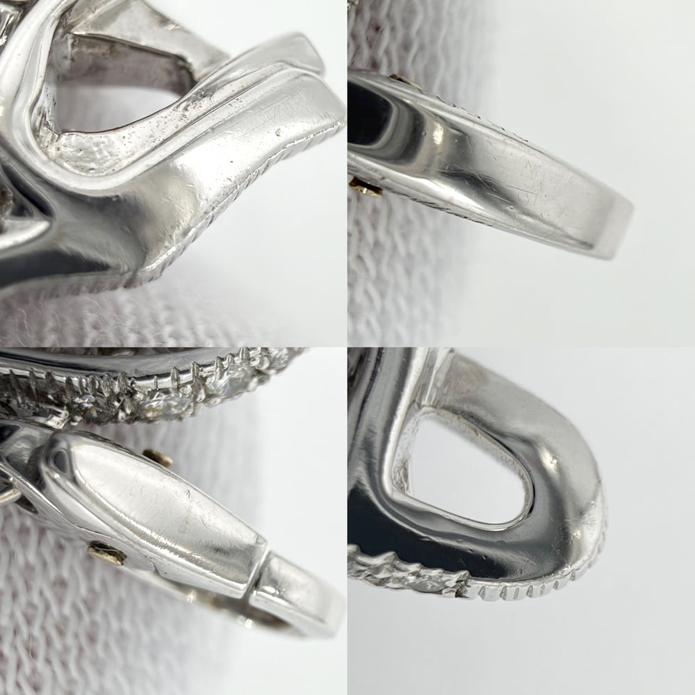 CARTIER カルティエ ペンダントトップ パンテール パンサー パヴェ 18金WG Au750 ジュエリー アクセサリー K18ホワイトゴールド ダイヤモンド シルバー レディース 約4.4g【中古品】