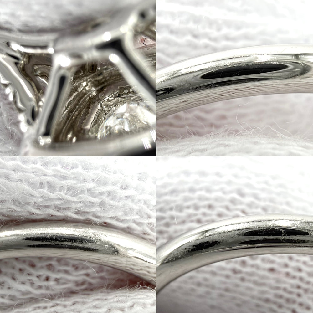 TIFFANY&Co. ティファニー 指輪 ジュエリーソレストリング Pt950プラチナ ダイヤモンド0.38ct 約11.5号 シルバー レディース 約4.1g【中古品】