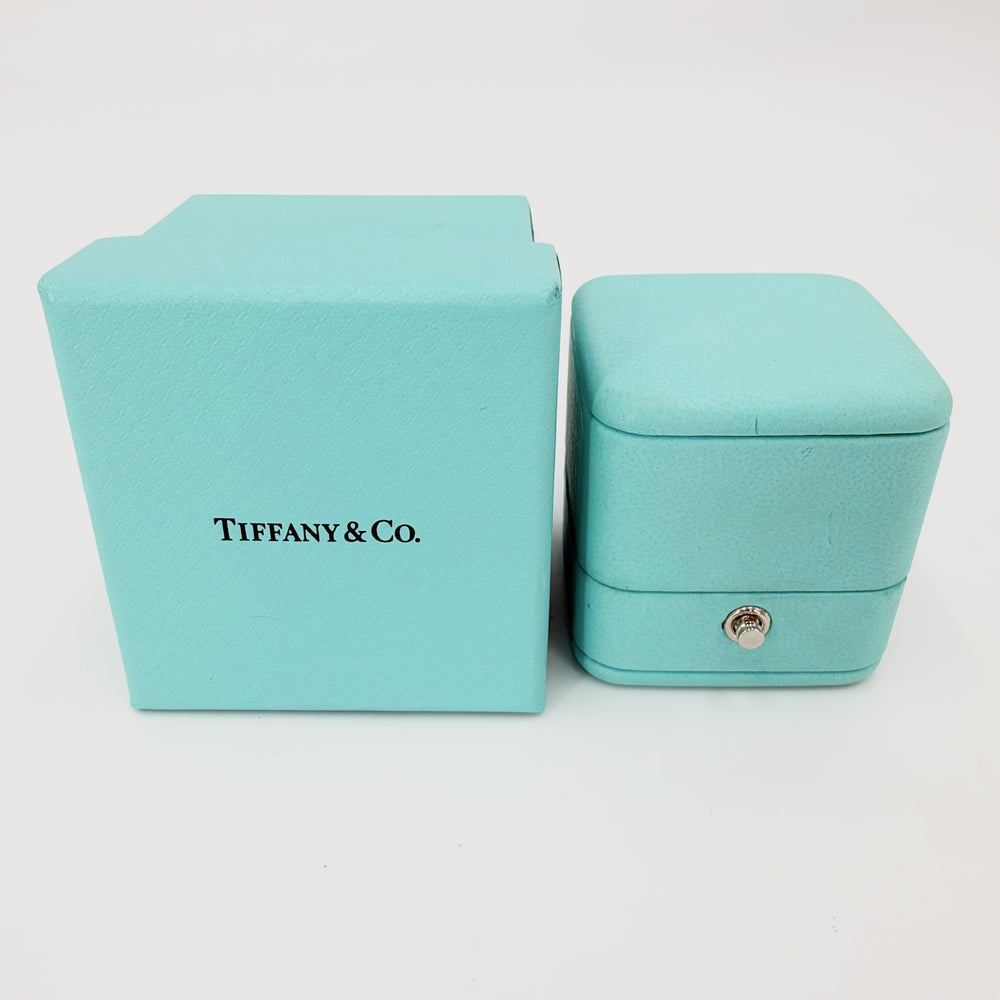 TIFFANY&Co. ティファニー 指輪 ジュエリーソレストリング Pt950プラチナ ダイヤモンド0.38ct 約11.5号 シルバー レディース 約4.1g【中古品】
