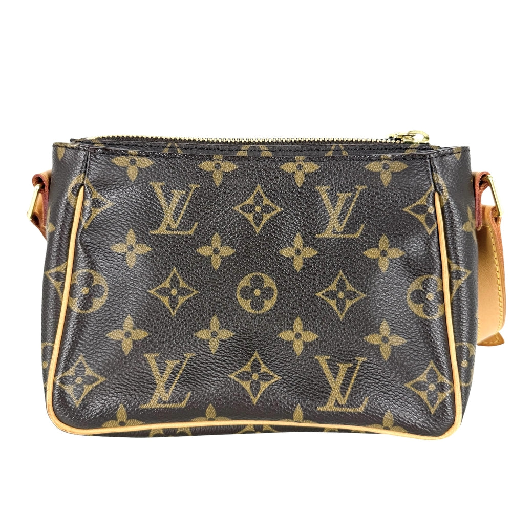 LOUIS VUITTON ルイヴィトン ショルダーバッグ モノグラム ヴィバシテPM ポシェット Vivacite PM かばん 鞄 M51165 モノグラムキャンバス ブラウン 茶 ゴールド金具 レディース【中古品】