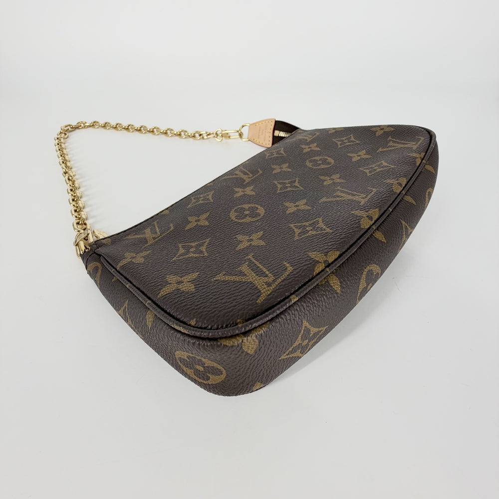 LOUIS VUITTON ルイヴィトン ショルダーバッグ アクセソワール ポシェット ハンドバッグ かばん 鞄 M82766 モノグラムキャンバス ブラウン 茶 ゴールド金具 レディース【中古品】