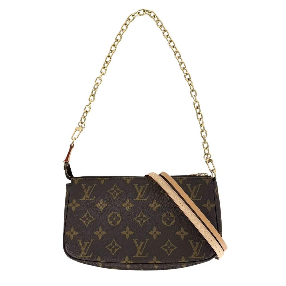 LOUIS VUITTON ルイヴィトン ショルダーバッグ アクセソワール ポシェット ハンドバッグ かばん 鞄 M82766 モノグラムキャンバス ブラウン 茶 ゴールド金具 レディース【中古品】