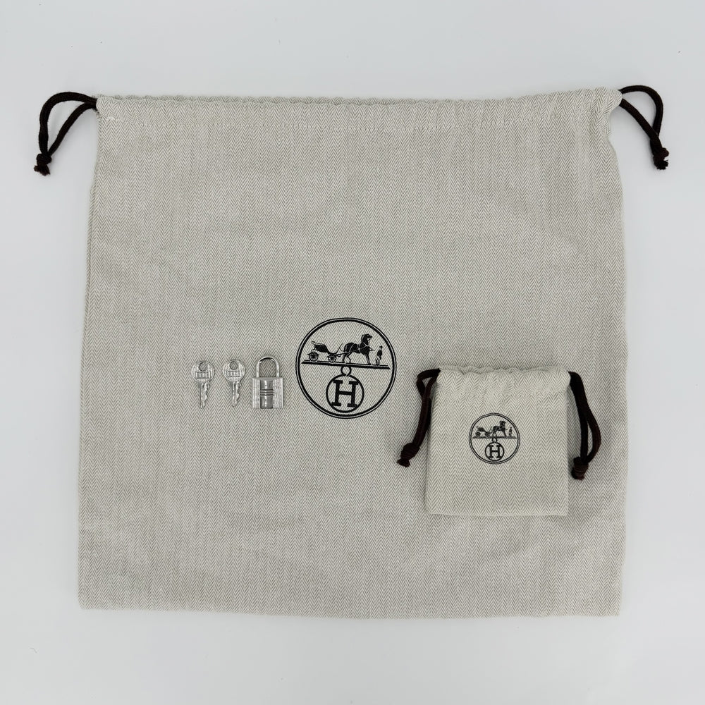 HERMES エルメス ハンドバッグ ピコタンロックPM W刻印 レザー ベージュ シルバー金具 レディース 2024年【中古品】