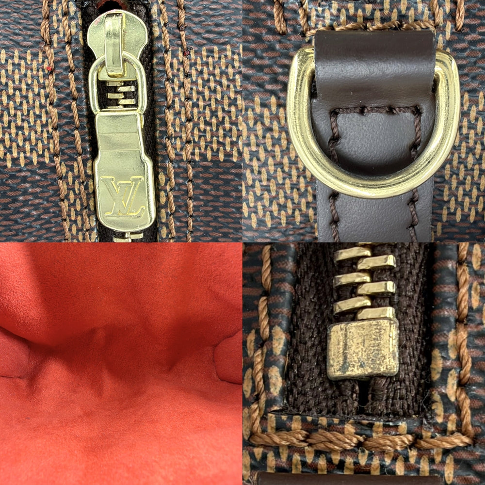 LOUIS VUITTON ルイヴィトン ショルダーバッグ ポシェットイパネマ N51296 ダミエキャンバス ブラウン 茶 ゴールド金具 レディース【中古品】